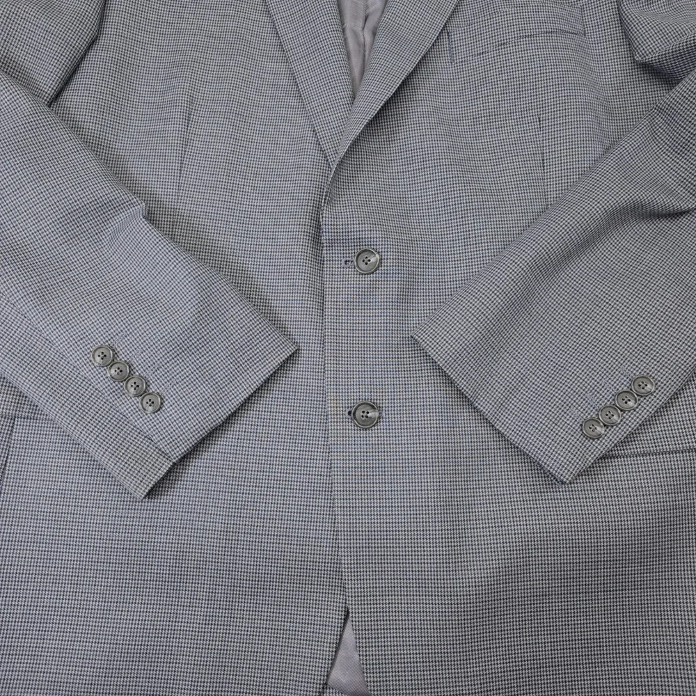 Stafford Mens 44 Reg Classic Fit Year Round Sport‎ Coat Blazer Blue Check